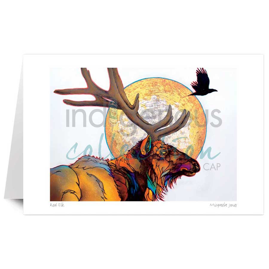 Red Elk by artist Micqaela Jones