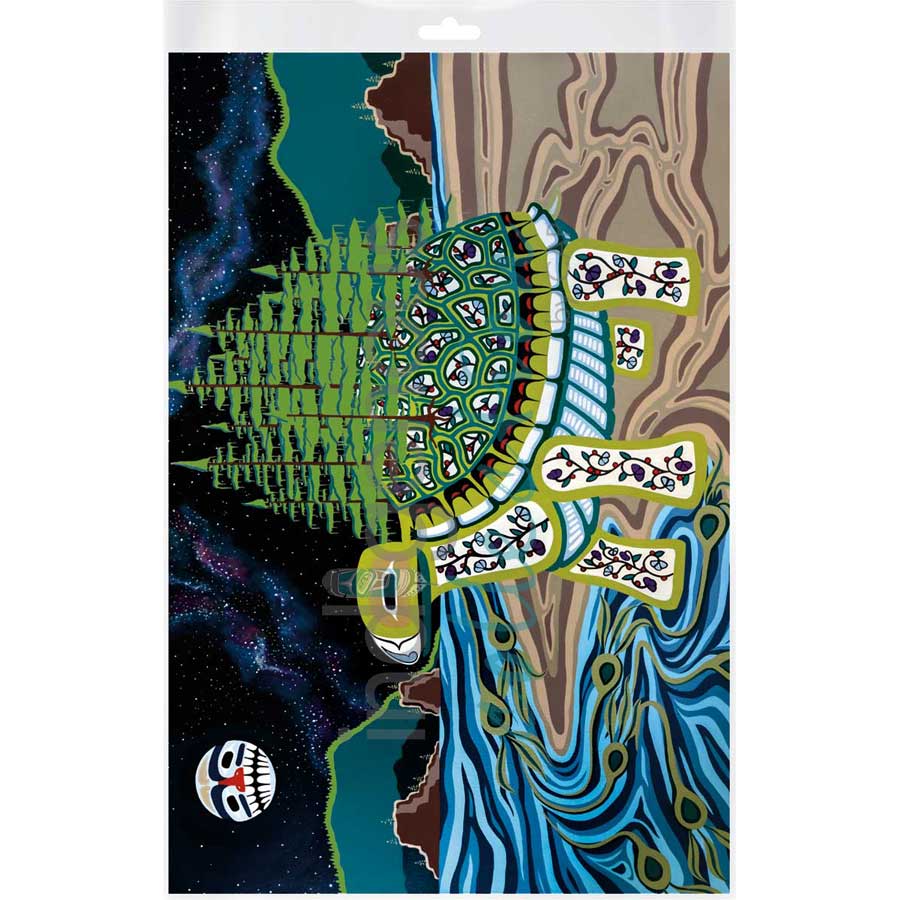Turtle Island by artist Brandy Tabor - Gwich'in/Inuvialuit. Indigenous Collection