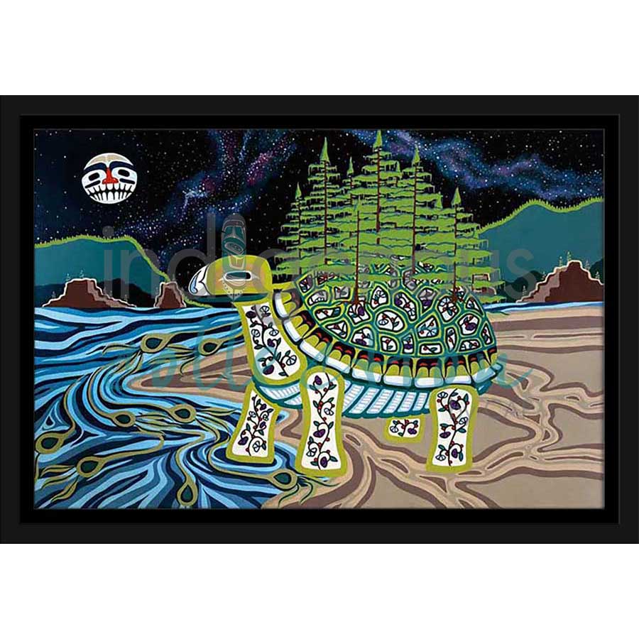 Turtle Island by artist Brandy Tabor - Gwich'in/Inuvialuit. Indigenous Collection