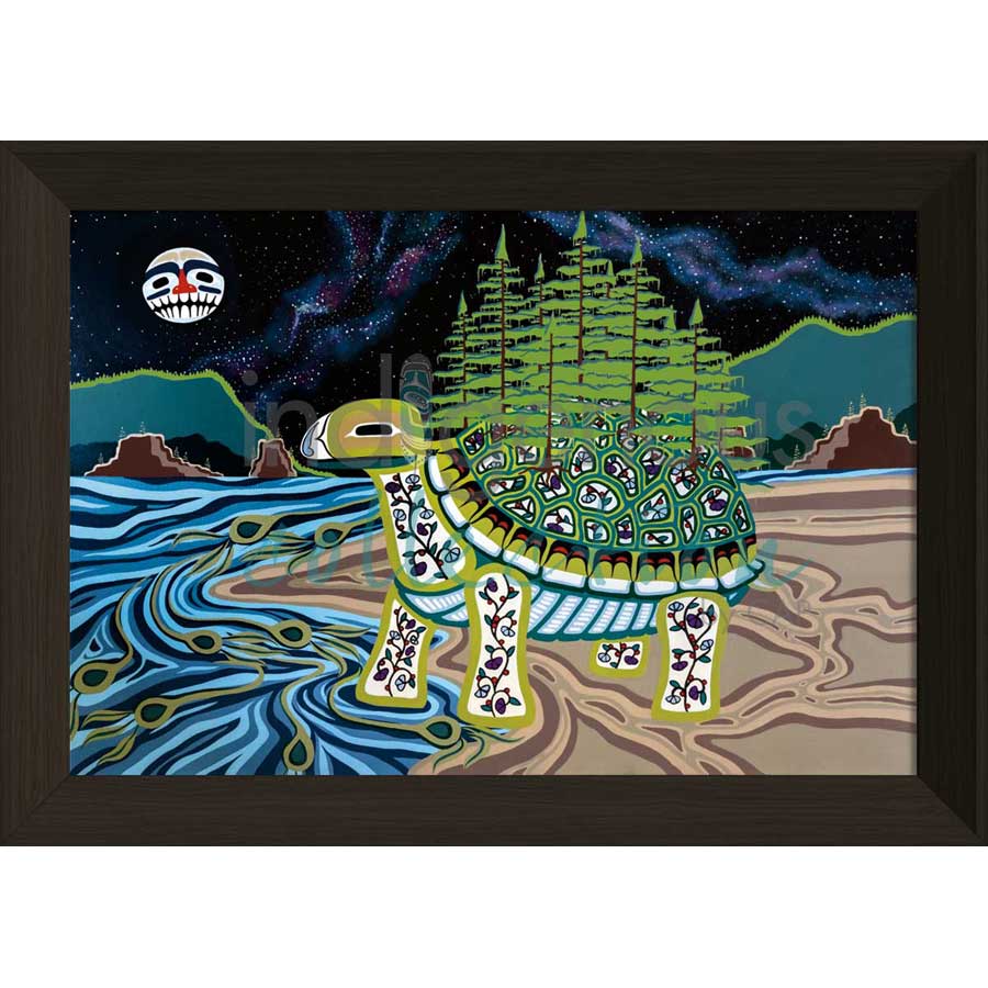 Turtle Island by artist Brandy Tabor - Gwich'in/Inuvialuit. Indigenous Collection