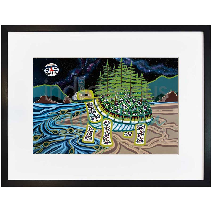 Turtle Island by artist Brandy Tabor - Gwich'in/Inuvialuit. Indigenous Collection