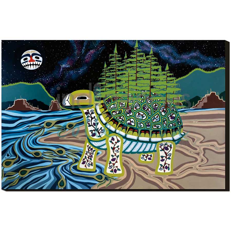 Turtle Island by artist Brandy Tabor - Gwich'in/Inuvialuit. Indigenous Collection