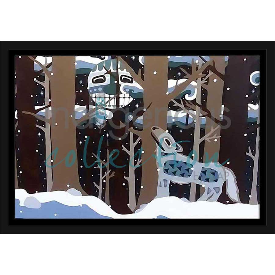 Winter Wolf by artist Brandy Tabor - Gwich'in/Inuvialuit. Indigenous Collection