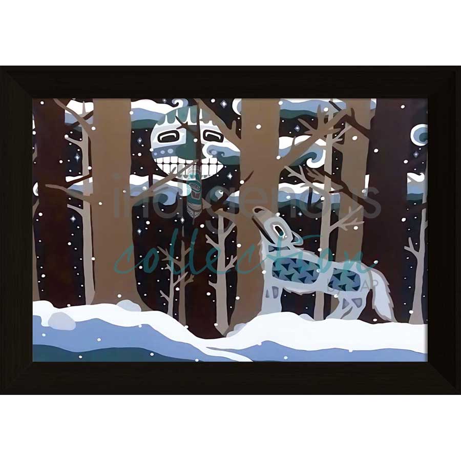 Winter Wolf by artist Brandy Tabor - Gwich'in/Inuvialuit. Indigenous Collection