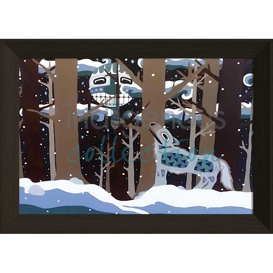 Winter Wolf by artist Brandy Tabor - Gwich'in/Inuvialuit. Indigenous Collection