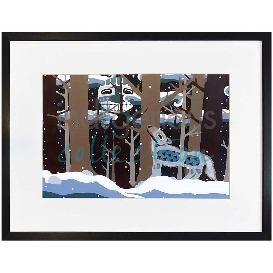 Winter Wolf by artist Brandy Tabor - Gwich'in/Inuvialuit. Indigenous Collection