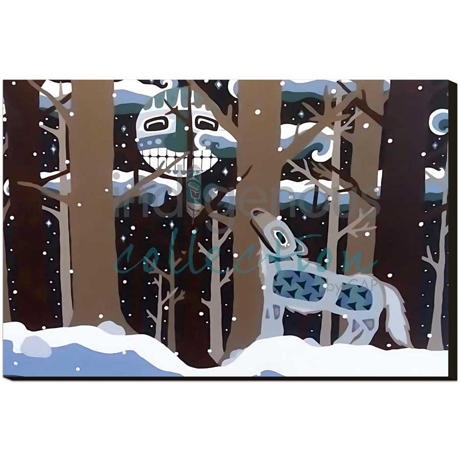 Winter Wolf by artist Brandy Tabor - Gwich'in/Inuvialuit. Indigenous Collection