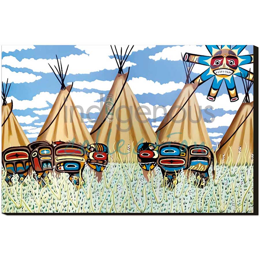 Rainbow Children by artist Brandy Tabor - Gwich'in/Inuvialuit. Indigenous Collection