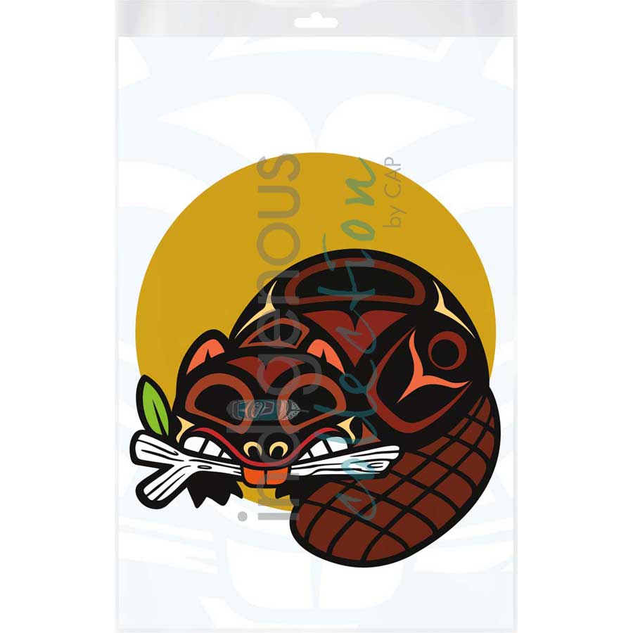 Beaver by artist Chantelle Trainor-Matties - Nisga'a/Métis. Indigenous Collection