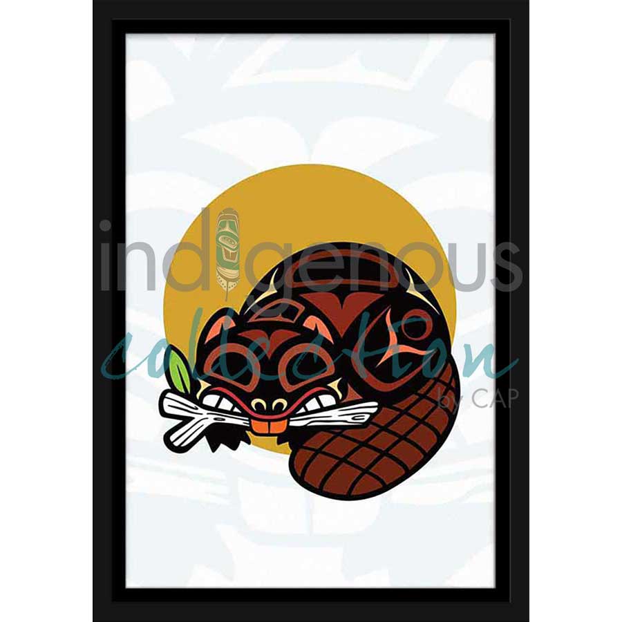 Beaver by artist Chantelle Trainor-Matties - Nisga'a/Métis. Indigenous Collection