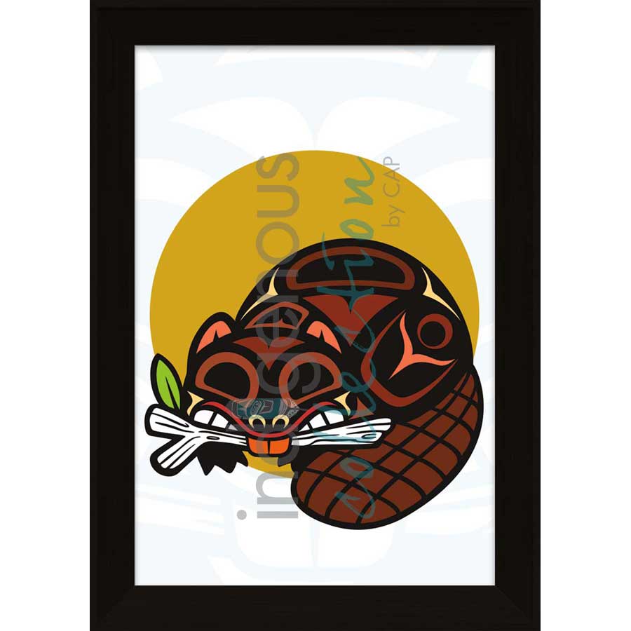 Beaver by artist Chantelle Trainor-Matties - Nisga'a/Métis. Indigenous Collection