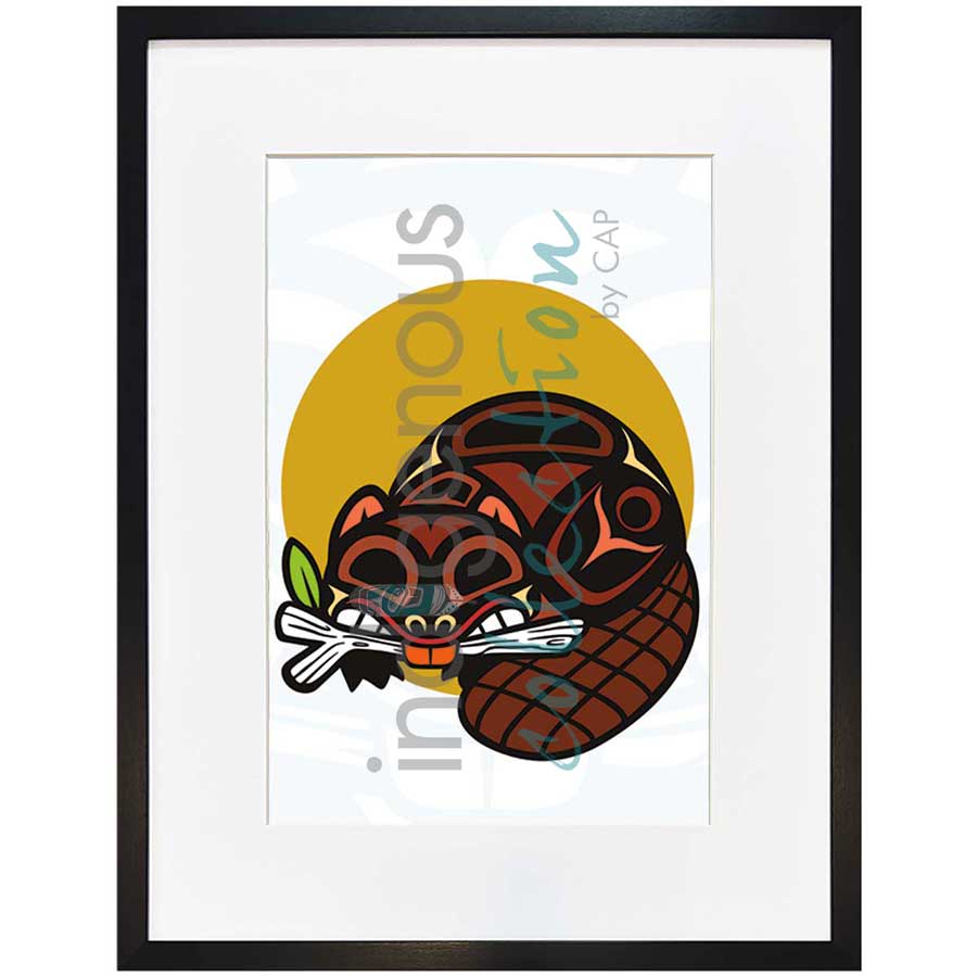Beaver by artist Chantelle Trainor-Matties - Nisga'a/Métis. Indigenous Collection