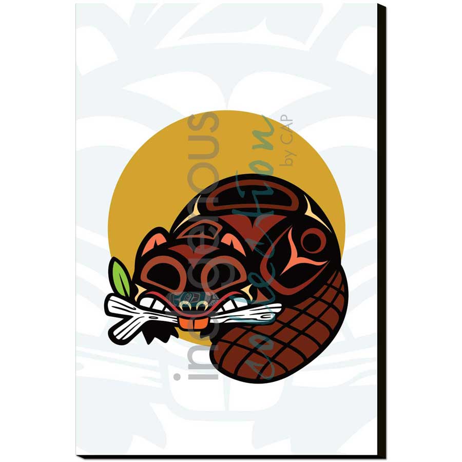 Beaver by artist Chantelle Trainor-Matties - Nisga'a/Métis. Indigenous Collection