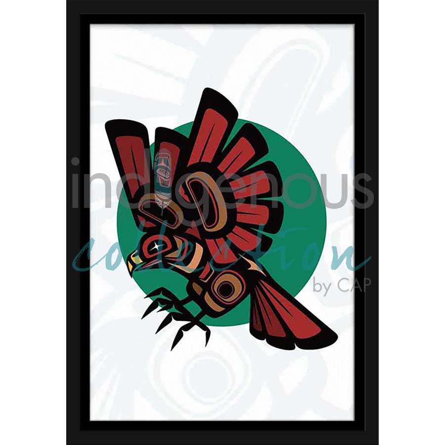 Hawk by artist Chantelle Trainor-Matties - Nisga'a/Métis. Indigenous Collection