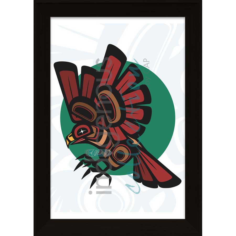 Hawk by artist Chantelle Trainor-Matties - Nisga'a/Métis. Indigenous Collection