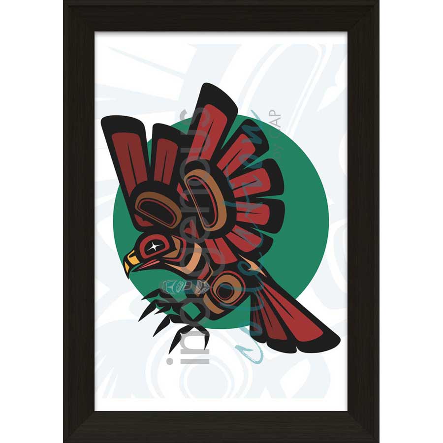 Hawk by artist Chantelle Trainor-Matties - Nisga'a/Métis. Indigenous Collection
