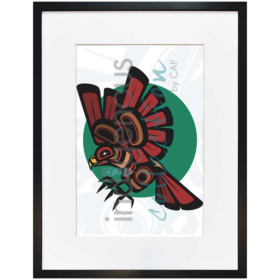 Hawk by artist Chantelle Trainor-Matties - Nisga'a/Métis. Indigenous Collection