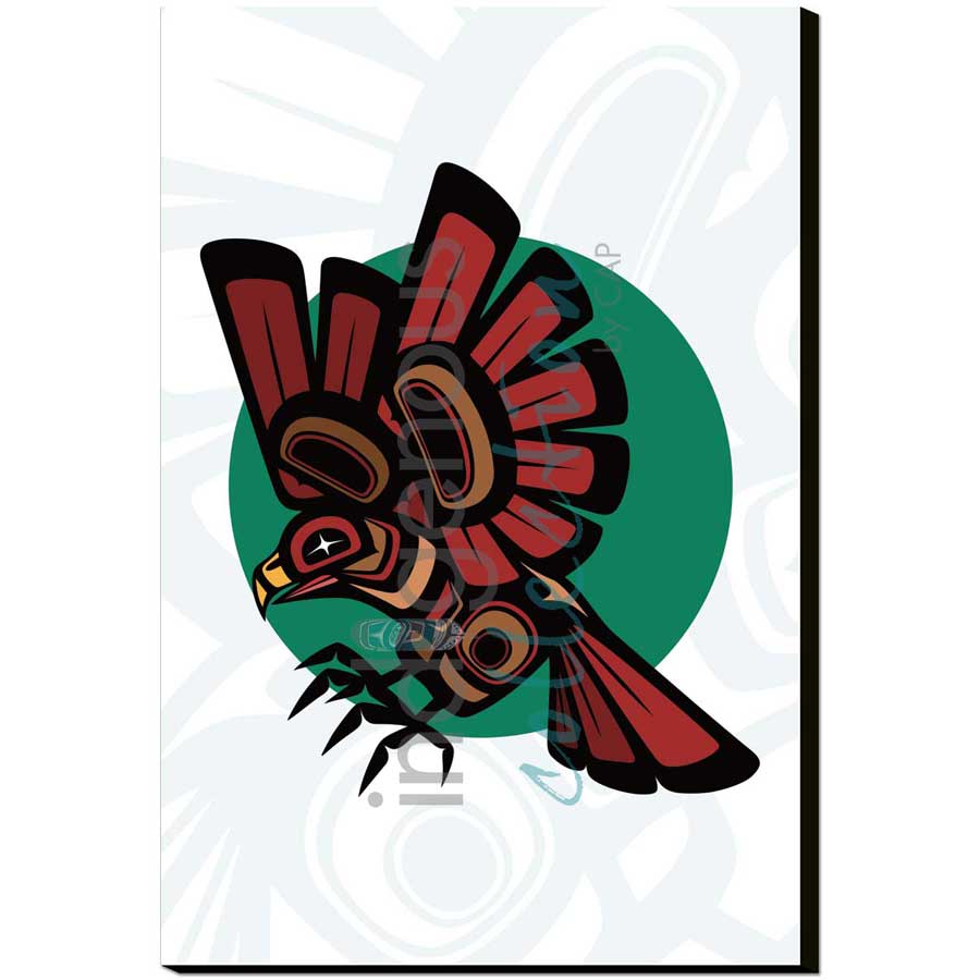 Hawk by artist Chantelle Trainor-Matties - Nisga'a/Métis. Indigenous Collection