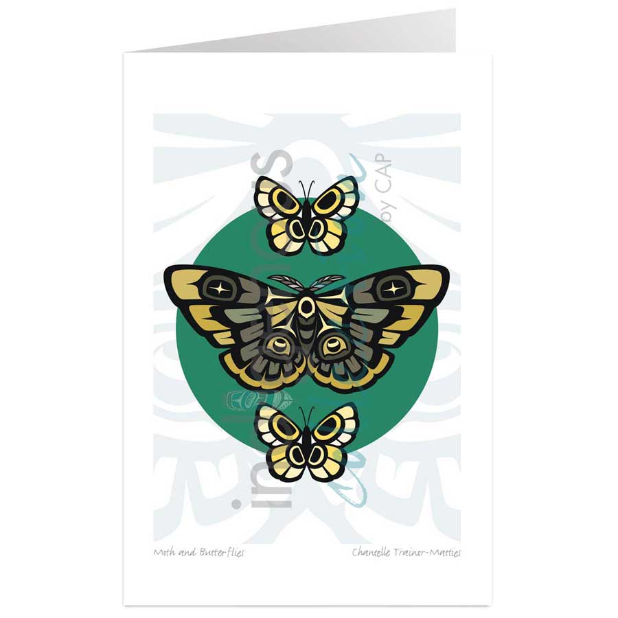 Moth and Butterflies by artist Chantelle Trainor-Matties