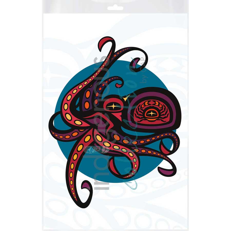 Octopus by artist Chantelle Trainor-Matties - Nisga'a/Métis. Indigenous Collection