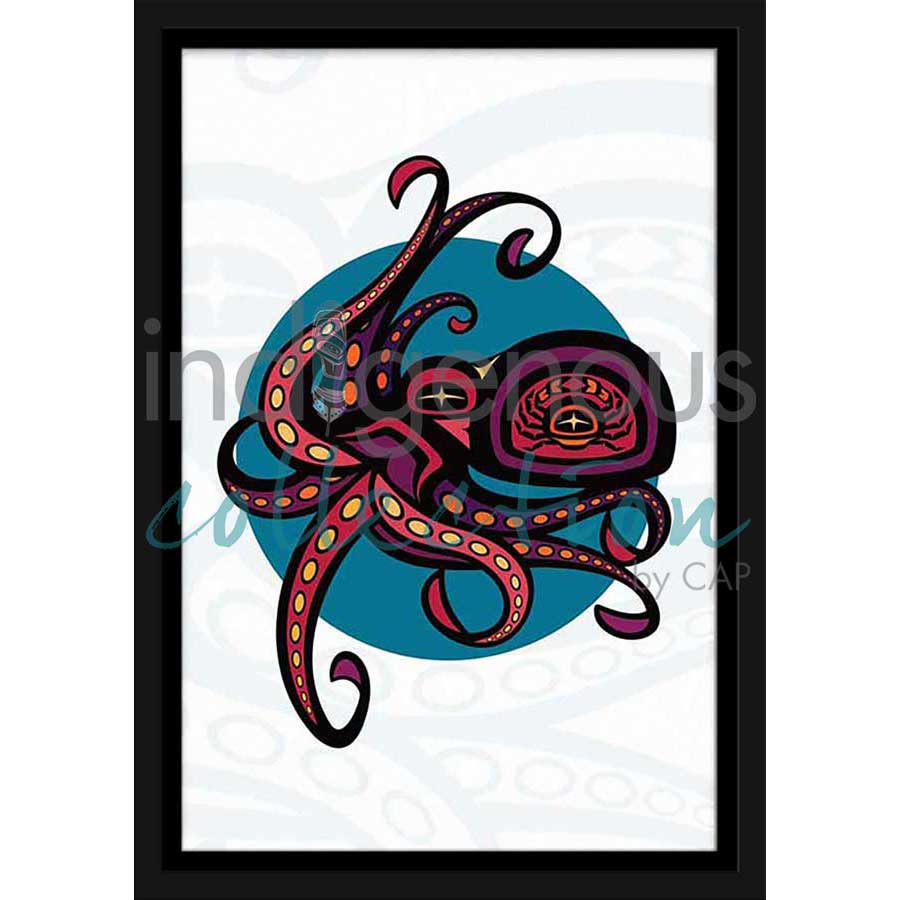 Octopus by artist Chantelle Trainor-Matties - Nisga'a/Métis. Indigenous Collection