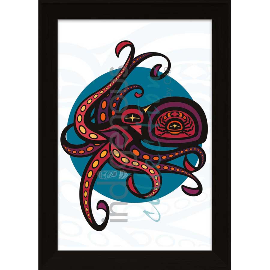Octopus by artist Chantelle Trainor-Matties - Nisga'a/Métis. Indigenous Collection