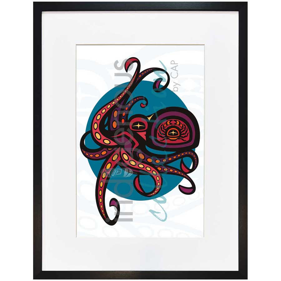 Octopus by artist Chantelle Trainor-Matties - Nisga'a/Métis. Indigenous Collection