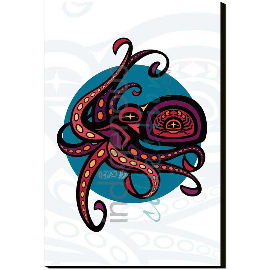 Octopus by artist Chantelle Trainor-Matties - Nisga'a/Métis. Indigenous Collection