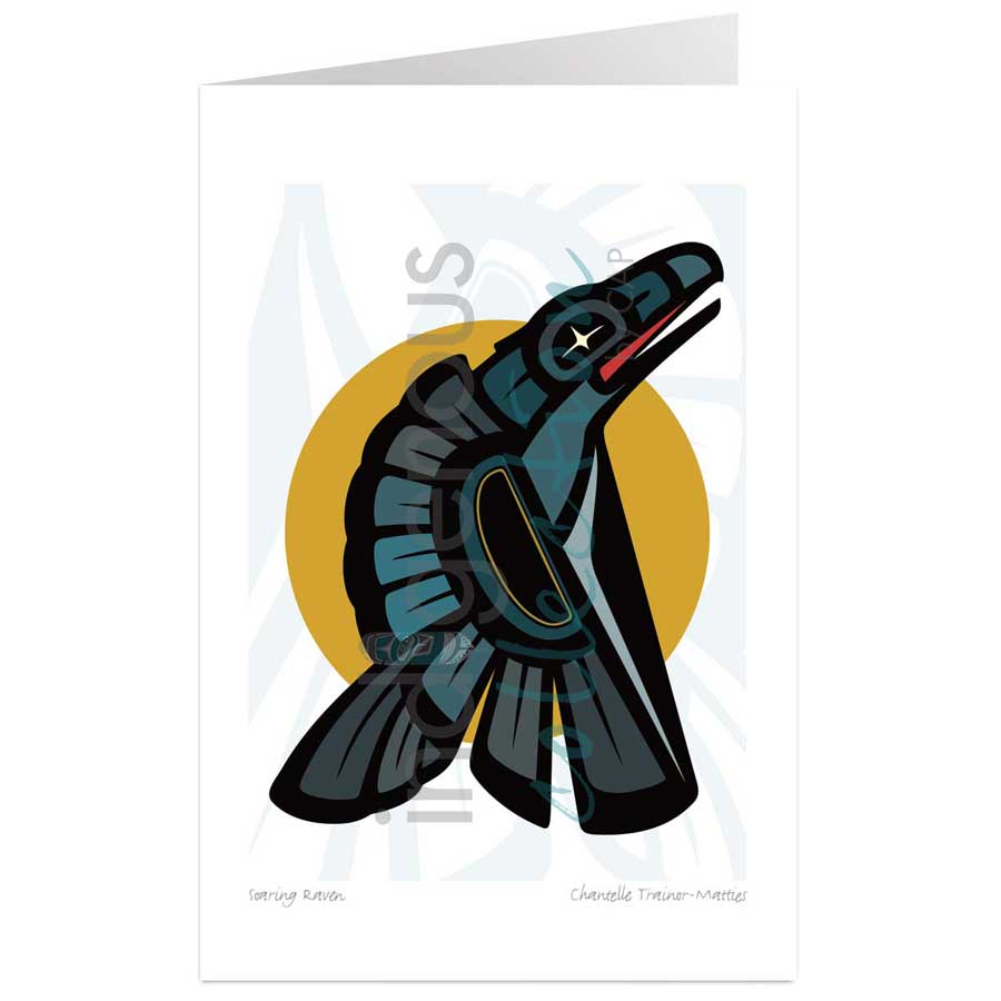 Soaring Raven by artist Chantelle Trainor-Matties