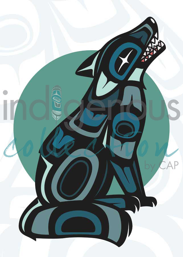 Wolf by artist Chantelle Trainor-Matties