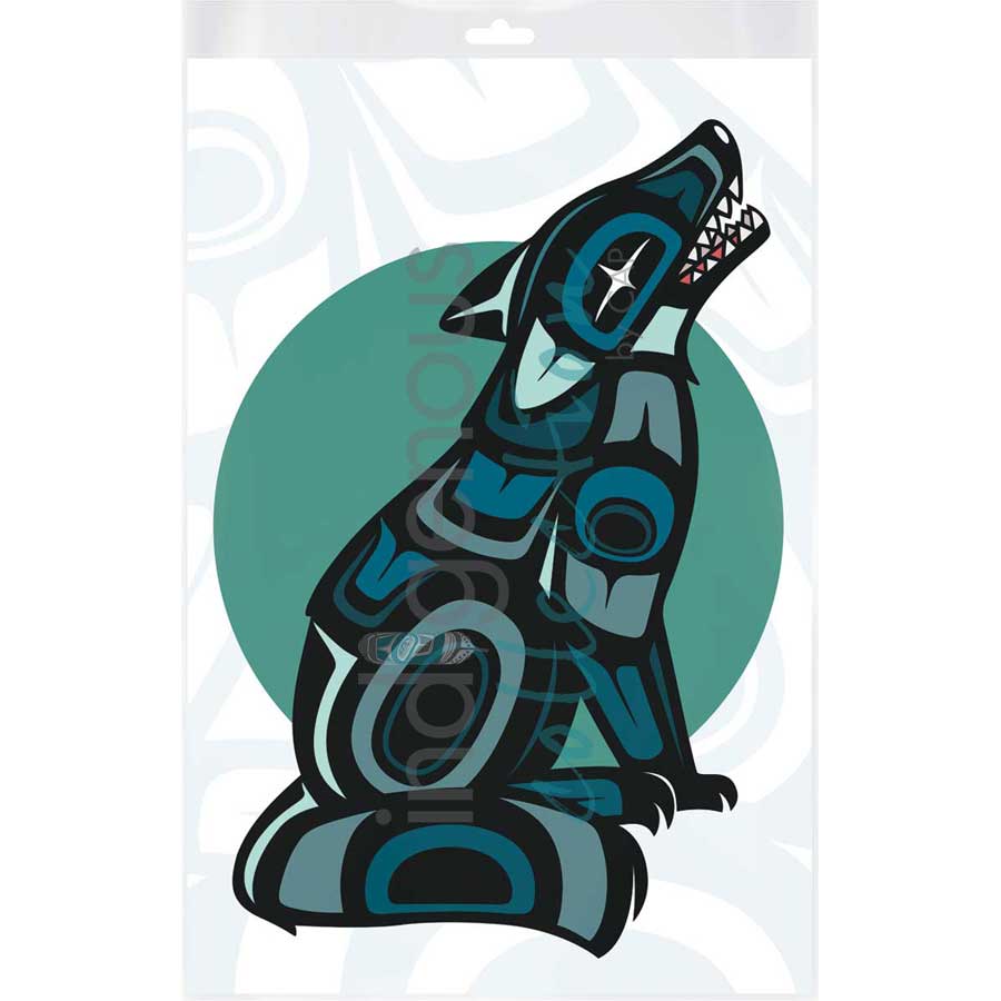 Wolf by artist Chantelle Trainor-Matties - Nisga'a/Métis. Indigenous Collection