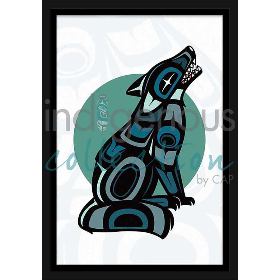 Wolf by artist Chantelle Trainor-Matties - Nisga'a/Métis. Indigenous Collection