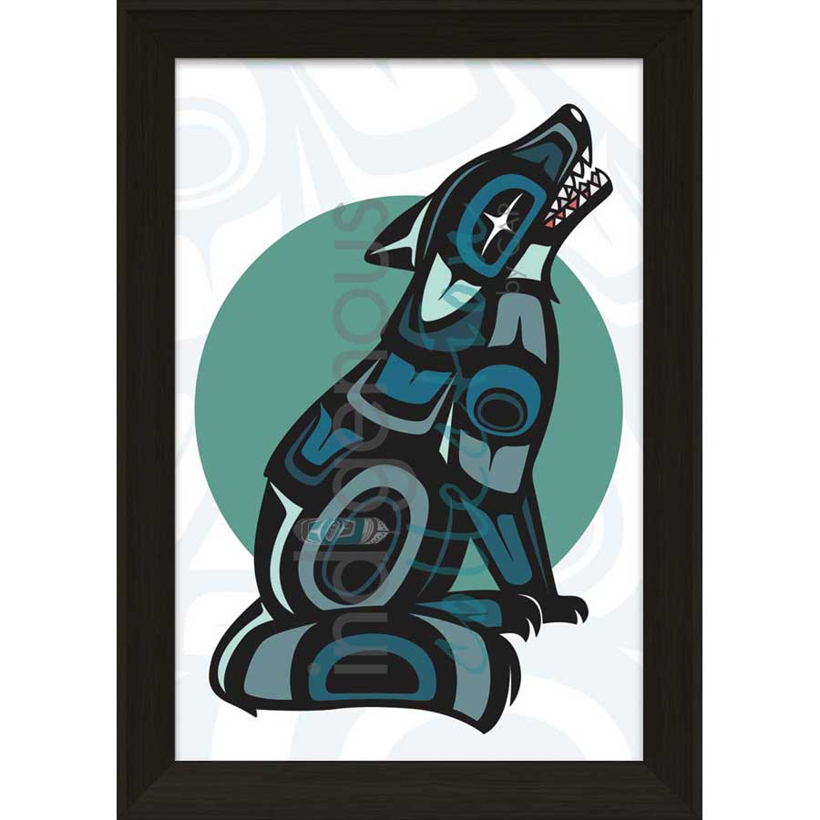Wolf by artist Chantelle Trainor-Matties - Nisga'a/Métis. Indigenous Collection
