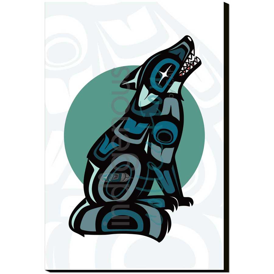 Wolf by artist Chantelle Trainor-Matties - Nisga'a/Métis. Indigenous Collection