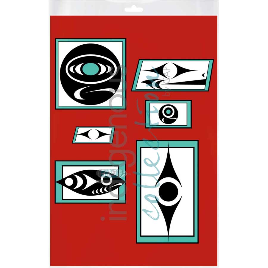 Coast Salish Mural by artist Zac George SKOKAYLEM - Tsleil-Waututh Nation. Indigenous Collection