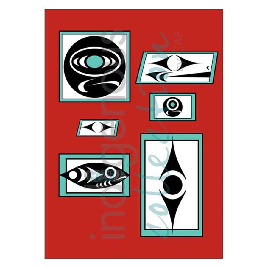Coast Salish Mural Canvas Prints