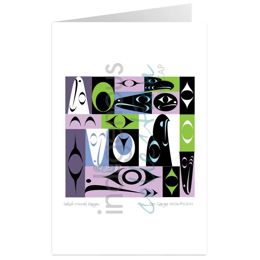 Salish Mural Design by artist Zac George SKOKAYLEM