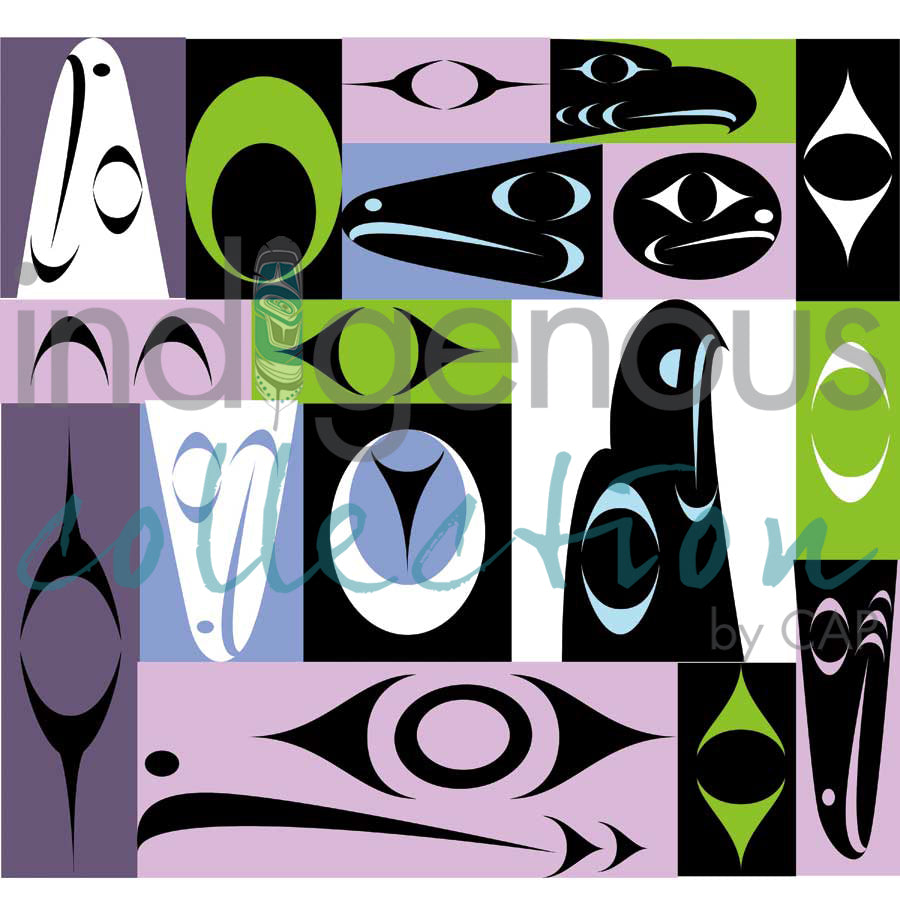 Salish Mural Design by artist Zac George SKOKAYLEM