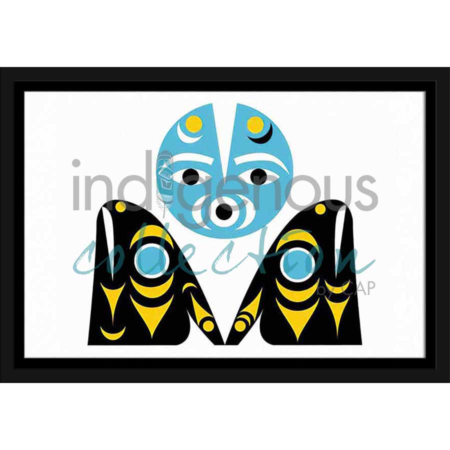 New Moon by artist Zac George SKOKAYLEM - Tsleil-Waututh Nation. Indigenous Collection