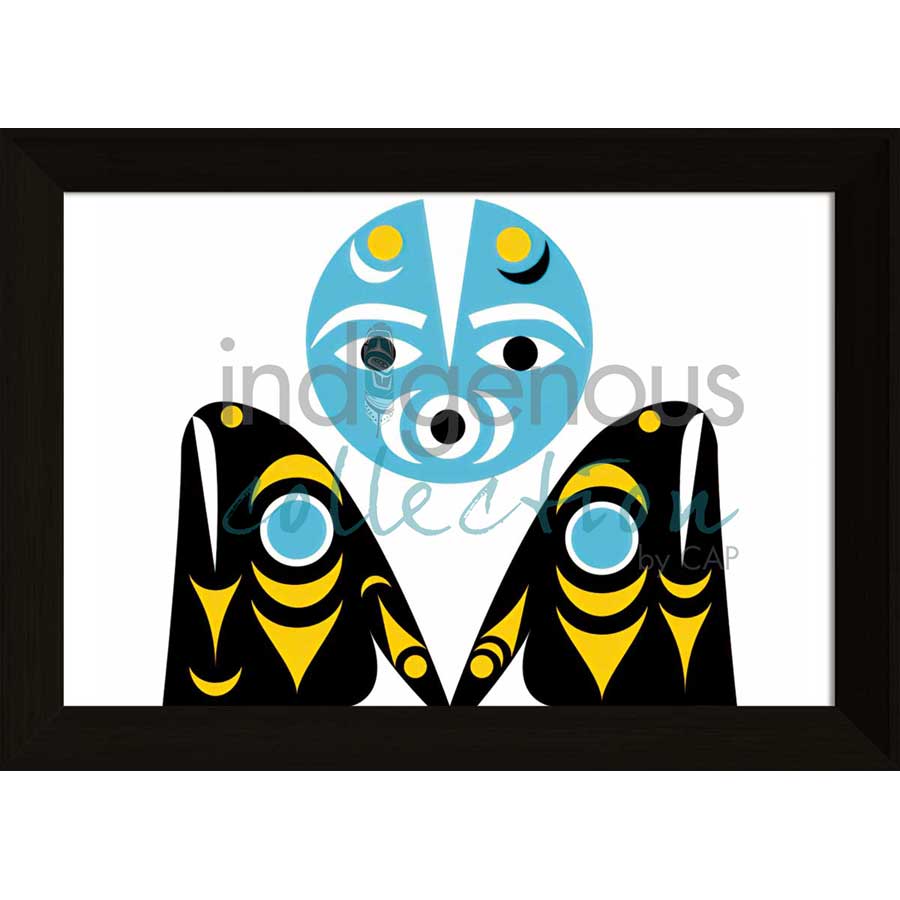 New Moon by artist Zac George SKOKAYLEM - Tsleil-Waututh Nation. Indigenous Collection