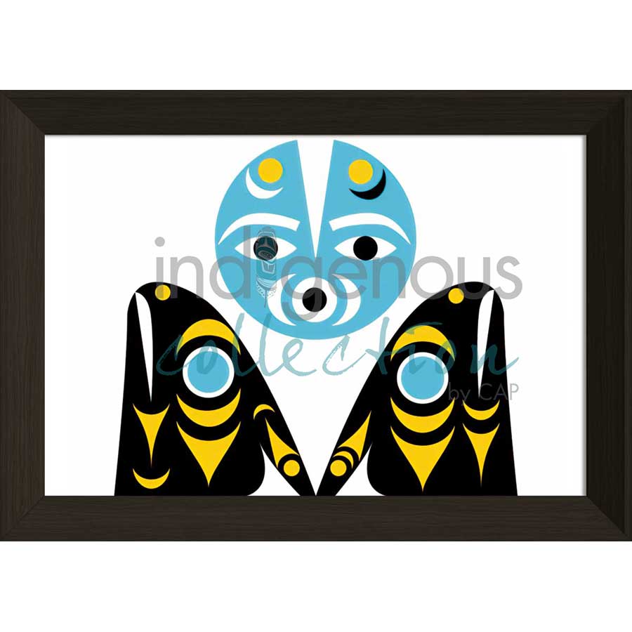 New Moon by artist Zac George SKOKAYLEM - Tsleil-Waututh Nation. Indigenous Collection