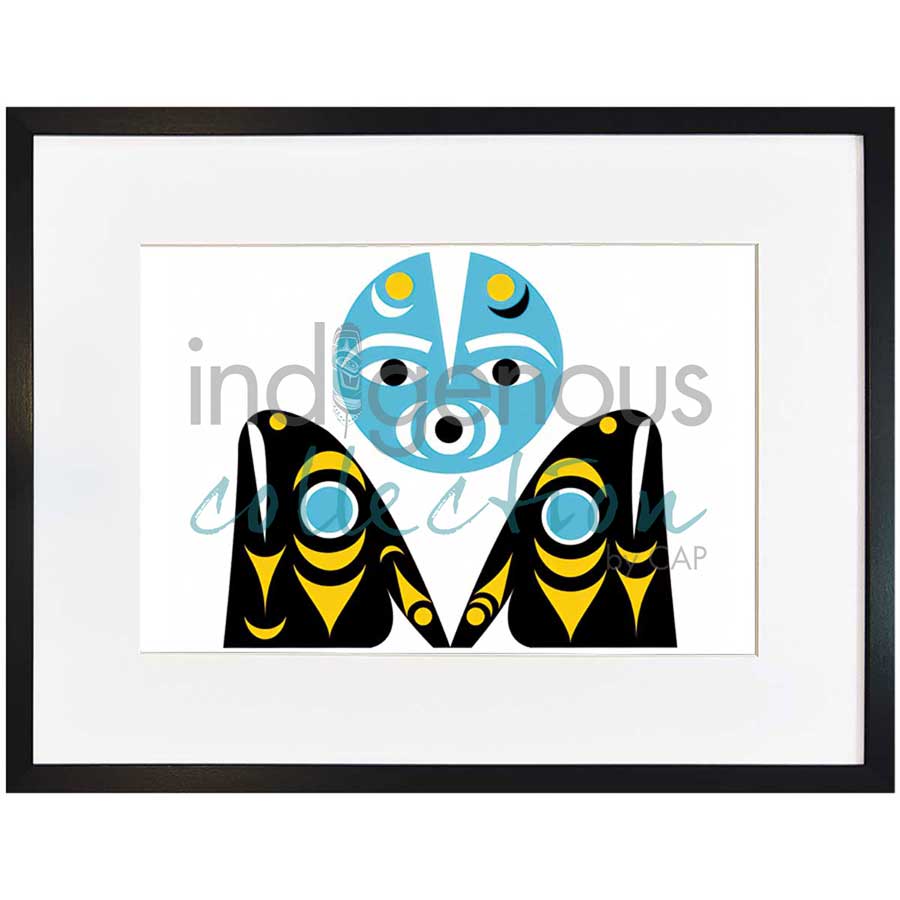 New Moon by artist Zac George SKOKAYLEM - Tsleil-Waututh Nation. Indigenous Collection