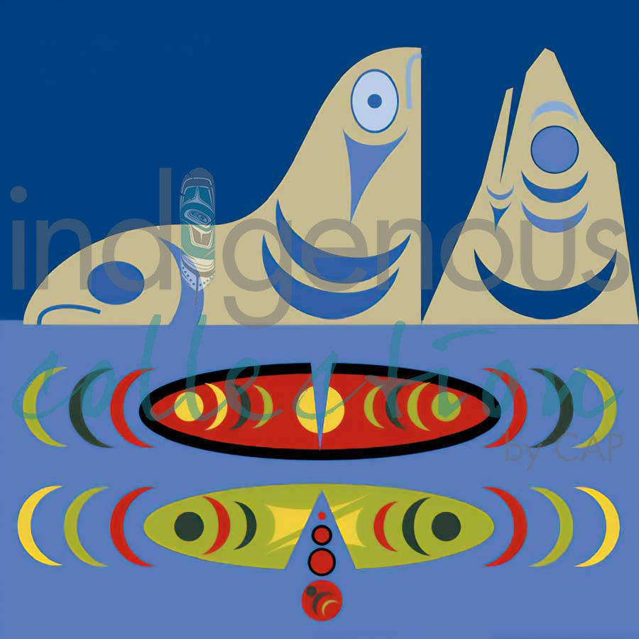 The Harrison River by artist Zac George SKOKAYLEM