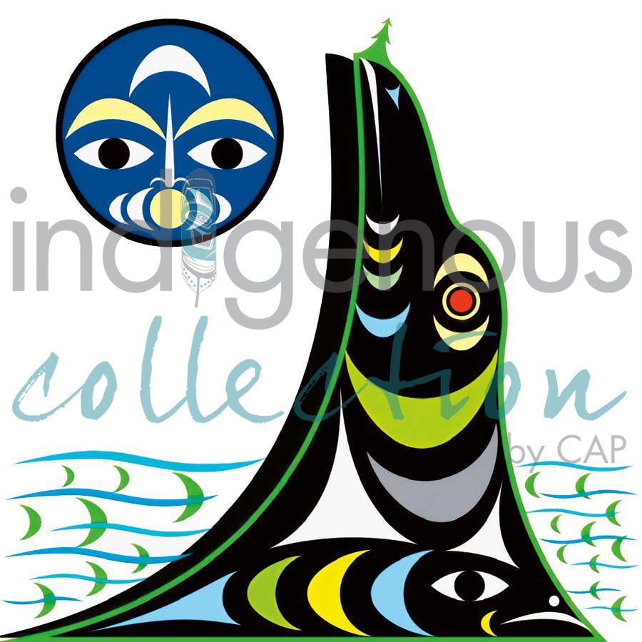 Siwash Rock, Stanley Park by artist Zac George SKOKAYLEM