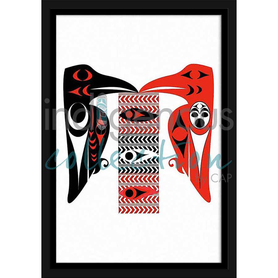 Raven Prayers by artist Zac George SKOKAYLEM - Tsleil-Waututh Nation. Indigenous Collection