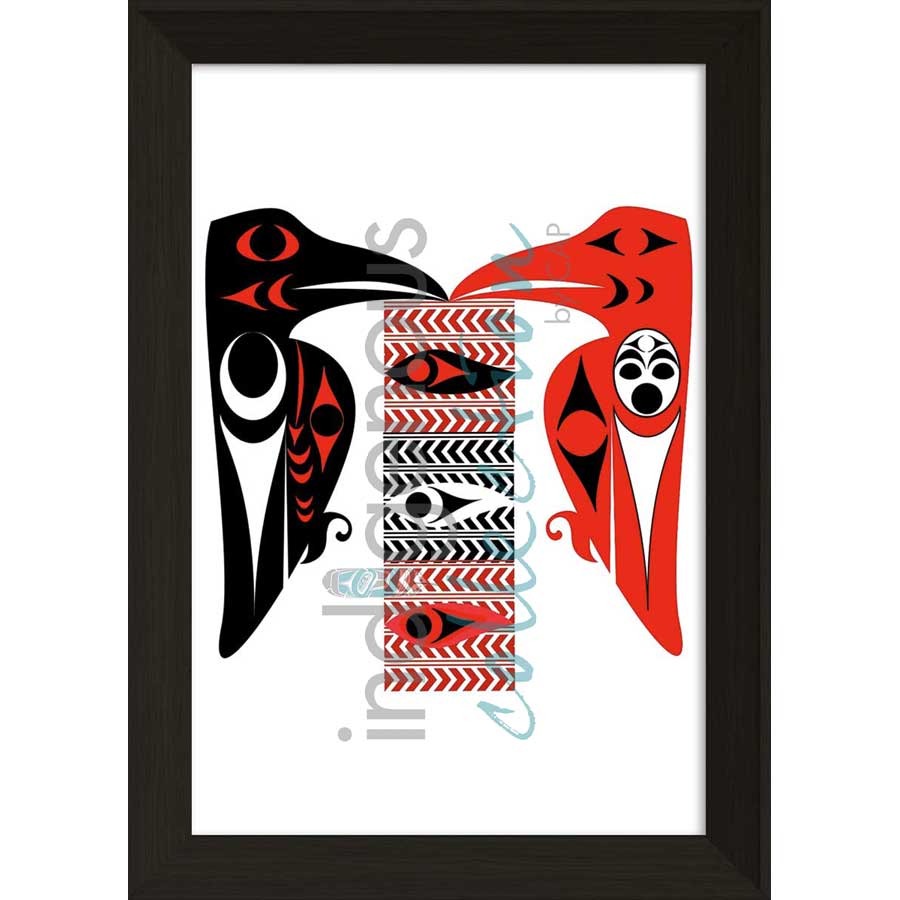 Raven Prayers by artist Zac George SKOKAYLEM - Tsleil-Waututh Nation. Indigenous Collection