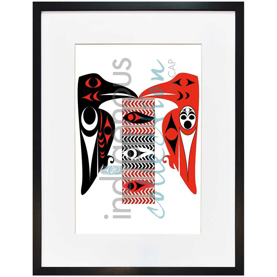 Raven Prayers by artist Zac George SKOKAYLEM - Tsleil-Waututh Nation. Indigenous Collection