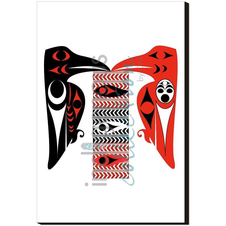 Raven Prayers by artist Zac George SKOKAYLEM - Tsleil-Waututh Nation. Indigenous Collection