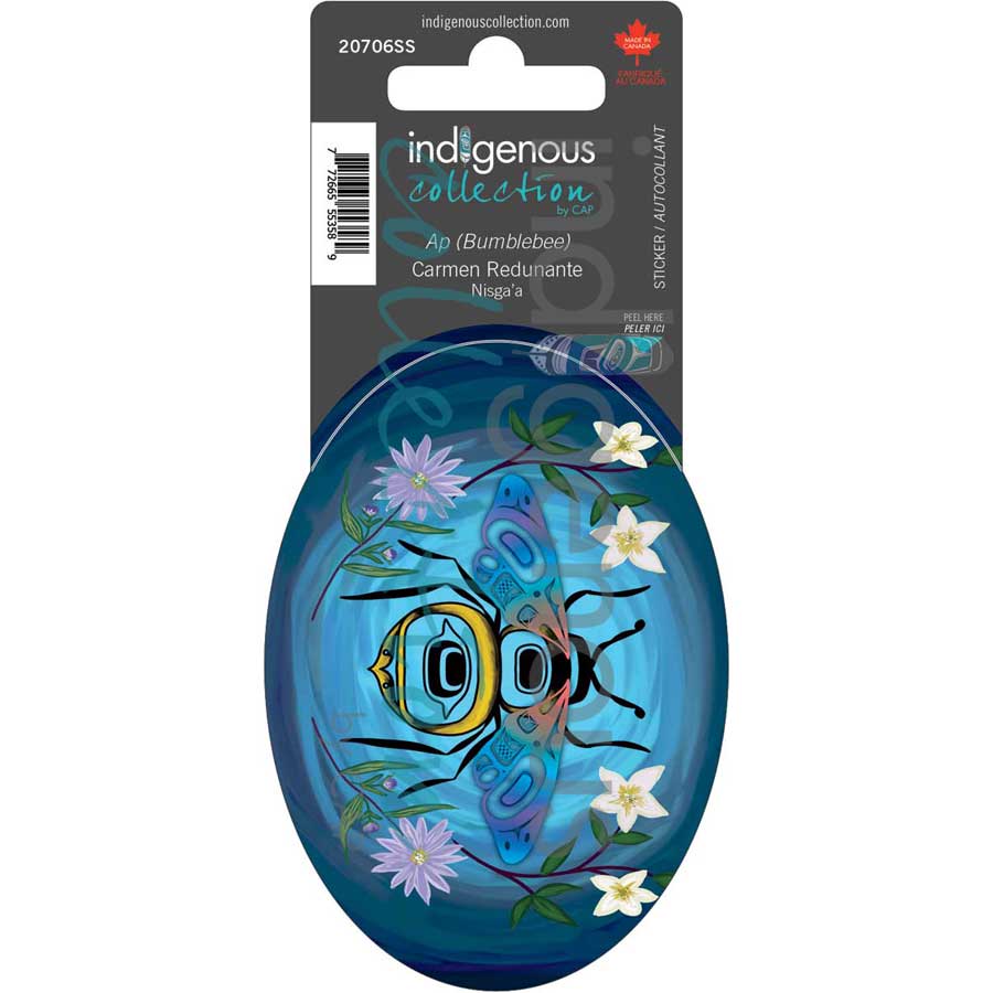 Ap (Bumblebee) Sticker by artist Carmen Redunante