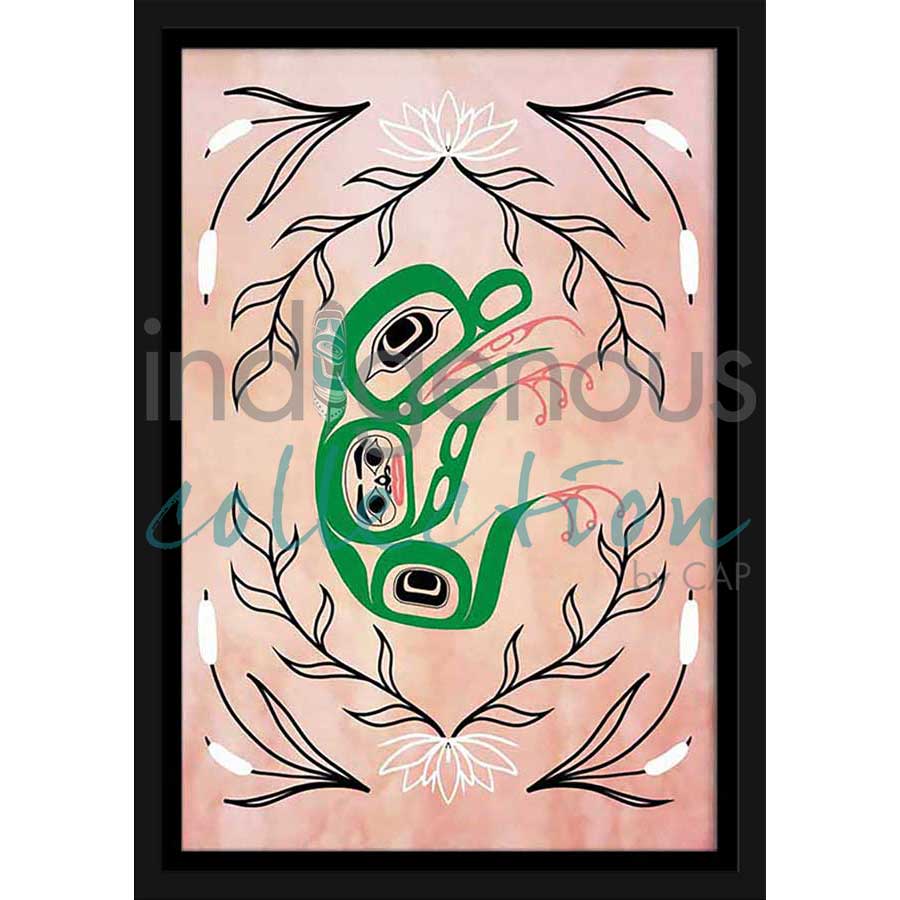 g̱anaaw̓ (Frog) by artist Carmen Redunante - Nisga'a. Indigenous Collection